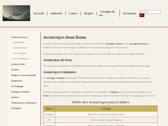 regles/creationperso/avantages screenshot