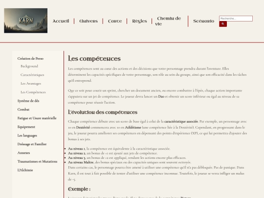 regles/creationperso/compétences screenshot