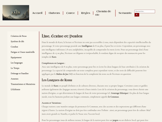 regles/language screenshot
