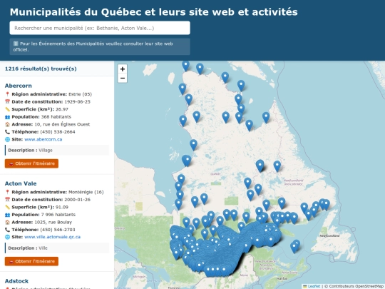 Villes Geo referencer de base/geo screenshot