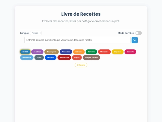 recettes classic ipad screenshot