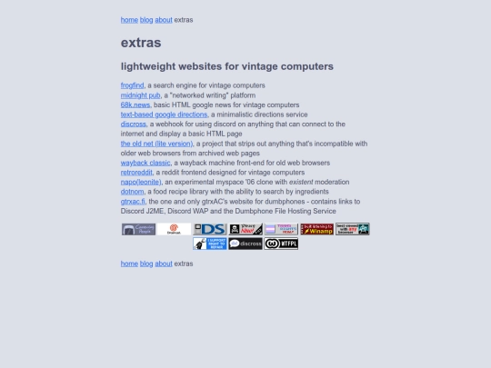 extras screenshot