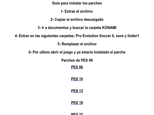 Parches screenshot