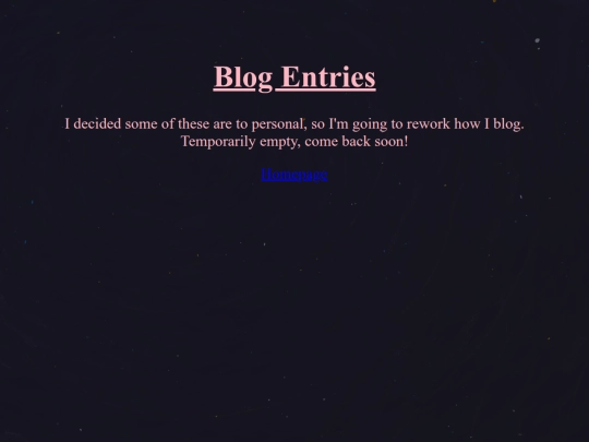Blog screenshot