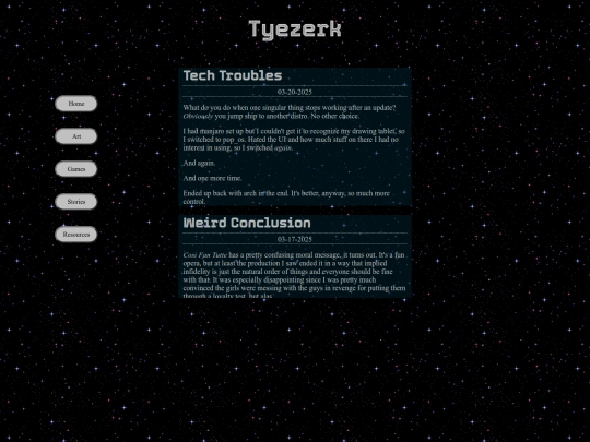 blog screenshot