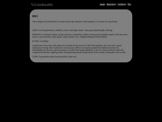 bio screenshot