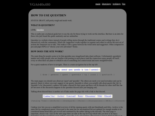 writings_questden screenshot