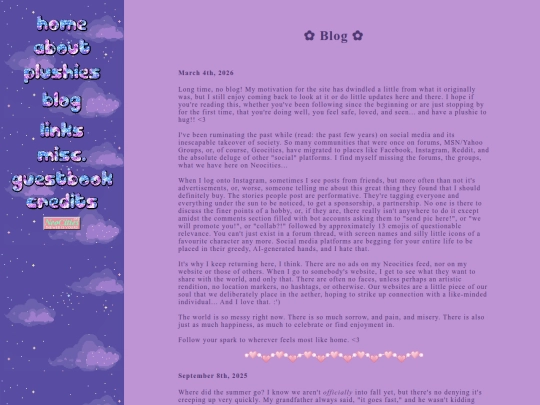 blog screenshot