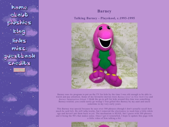 plushiepages/barney screenshot