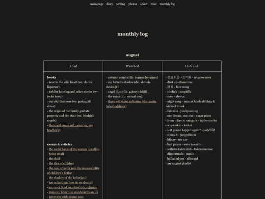 monthlylog screenshot