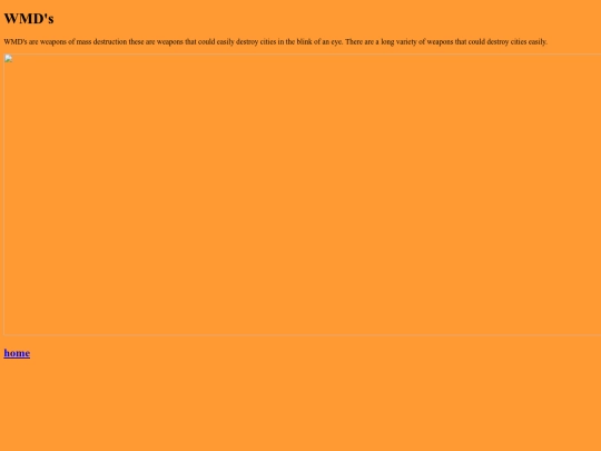 WMDs screenshot