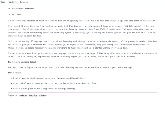 blog/posts/2024-07-08-Is-This-Project-Abandoned screenshot