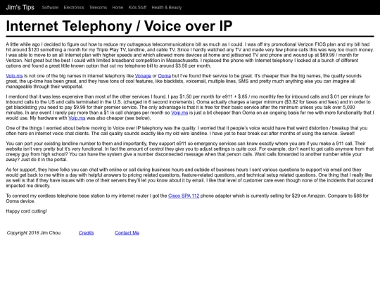 telecoms screenshot