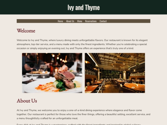 IvyandThyme screenshot