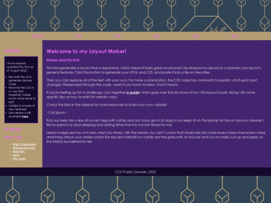 layout screenshot