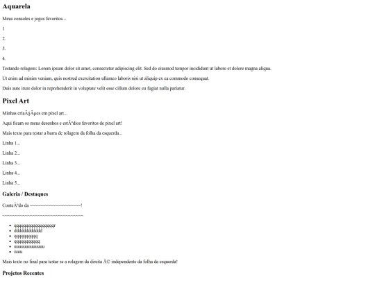 paginas/hobbies screenshot