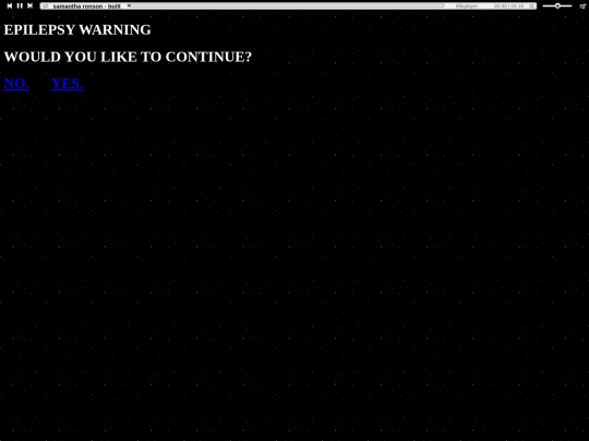WARNING screenshot