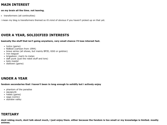 interestlist screenshot