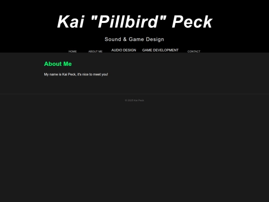 Portfolio/AboutMe screenshot