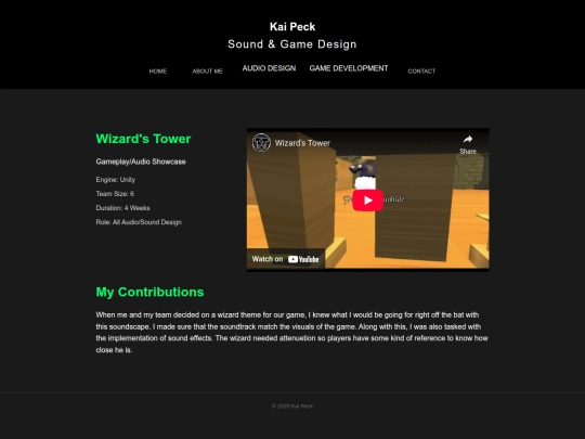 Portfolio/AudioProjects screenshot