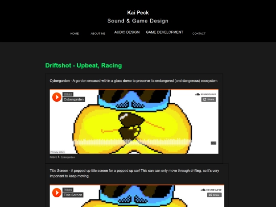 Portfolio/MusicShowcase screenshot
