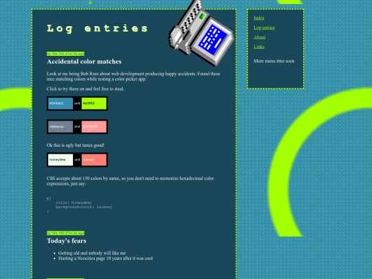 logged screenshot