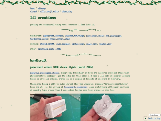 creations screenshot