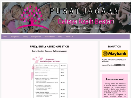 faq screenshot