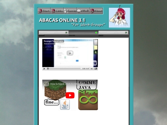 videos/tutorials screenshot