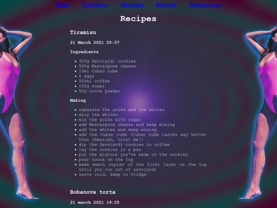 recipes screenshot