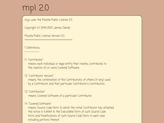 credits/mpl-2.0 screenshot