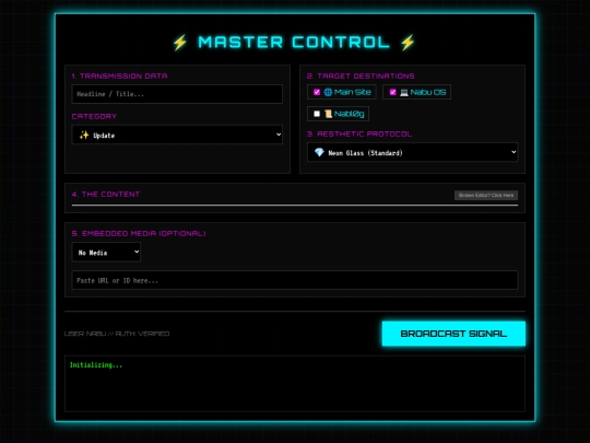 admin/hubs/test screenshot