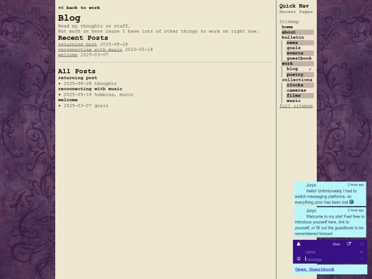 blog screenshot