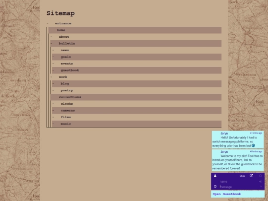 page/info/sitemap screenshot