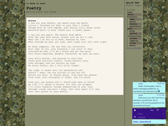 work/poetry screenshot