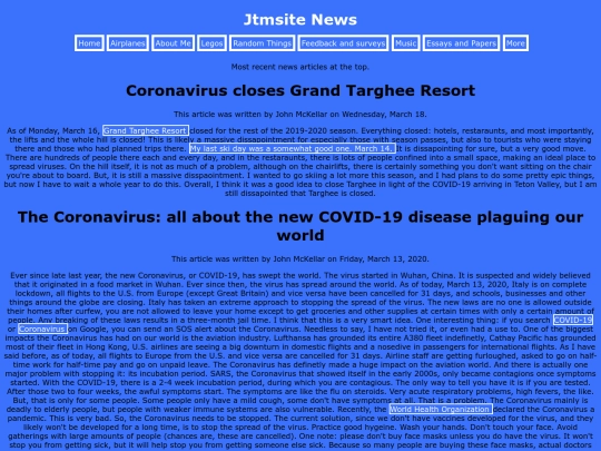 News screenshot