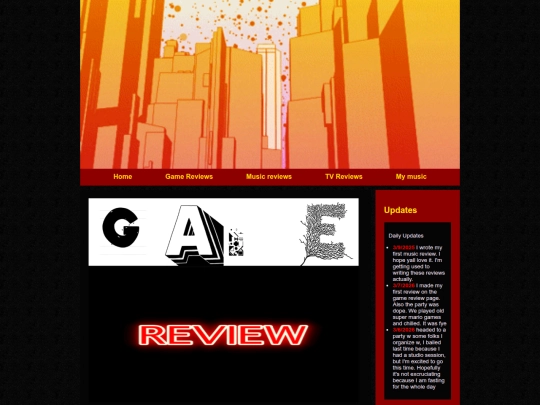 Game Reviews screenshot