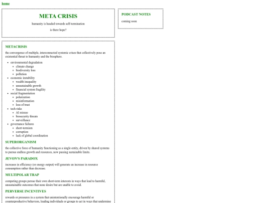 metacrisis screenshot