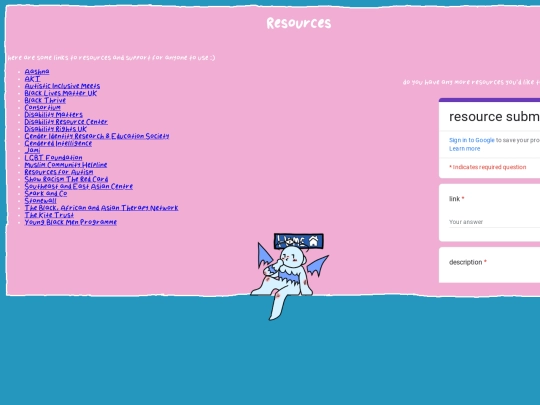 links screenshot
