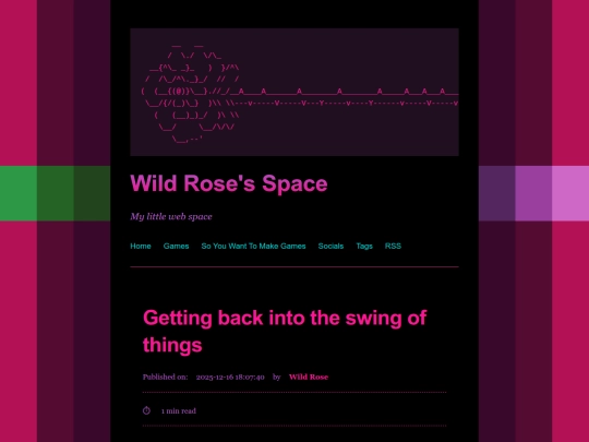 2025/12/16/getting-back-into-the-swing-of-things screenshot
