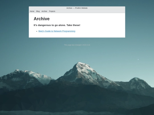 archive screenshot