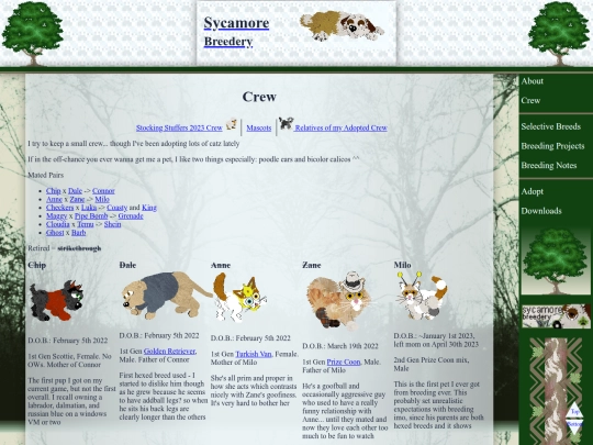 sycamore/about/crew screenshot