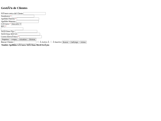 modules/moduloClientes/view_Clientes screenshot