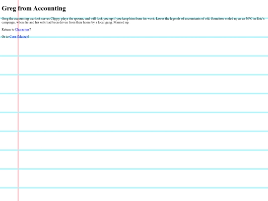 Corn (Maize)/Characters/Greg from Accounting screenshot
