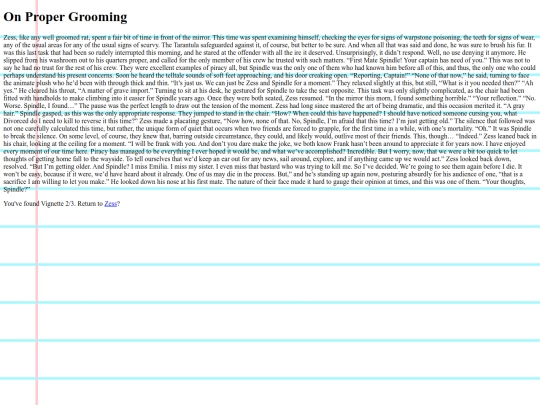 Corn (Maize)/Vignettes/On Proper Grooming screenshot