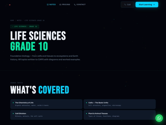 Life_Sciences_Grade_10_Notes screenshot