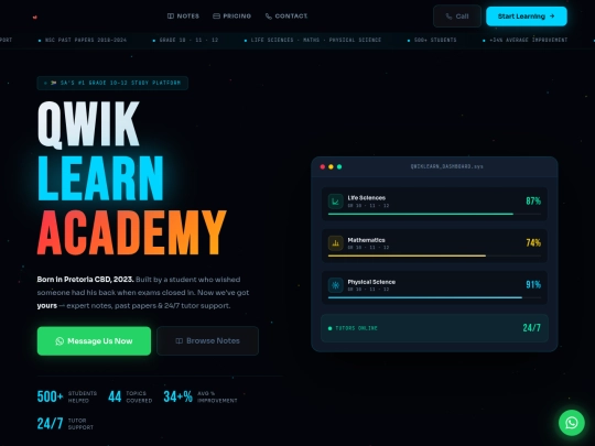 homepage screenshot
