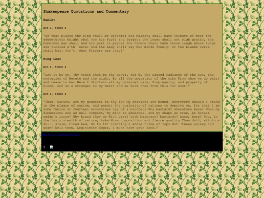 pages/shakespeare screenshot