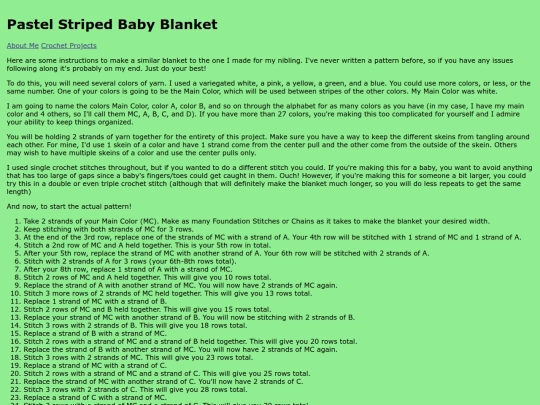 BabyBlanketPattern screenshot