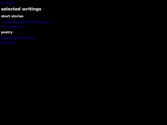 writings screenshot